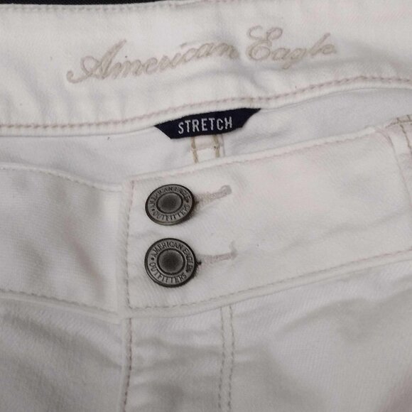 Size 14 - American Eagle Artist Stretch Cream Denim Jeans - Picture 8 of 8